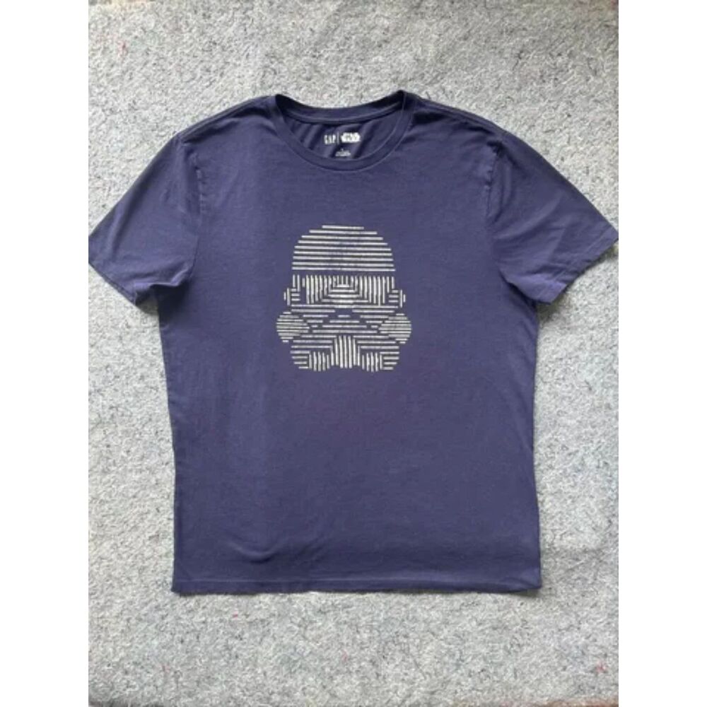 GAP x Star Wars Men’s Large Navy Blue Stormtrooper Graphic T-Shirt 100% Cotton